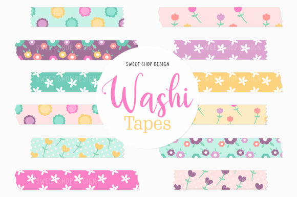Spring Garden Digital Washi Tape: A Crafter's Toolkit
