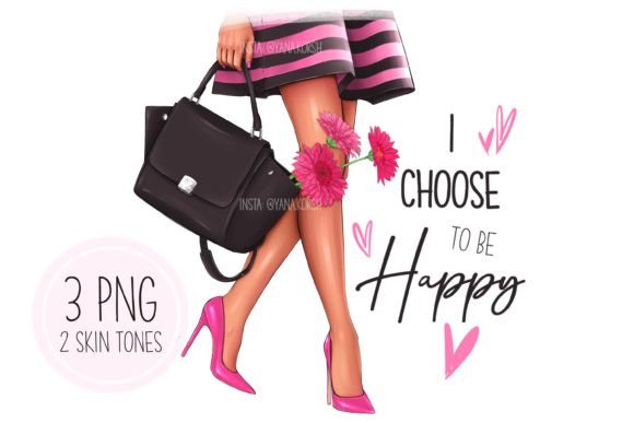Stylish Legs Clipart PNG & Fashion Shoes for Design
