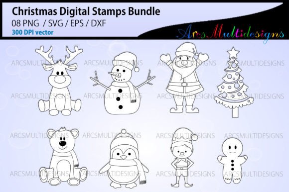 Unlock Festive Creativity with Christmas Digital Stamps