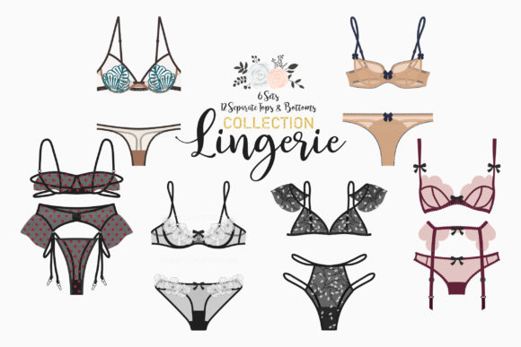 Unveiling Lingerie Clip Art Fashion Illustration for Designers